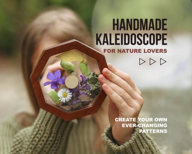 Diy Kaleidoscope Kit For Kids, Outdoor Toys Toddlers, Nature Lovers Gift Toddler Toys Girls For Boys, Toy - image 1