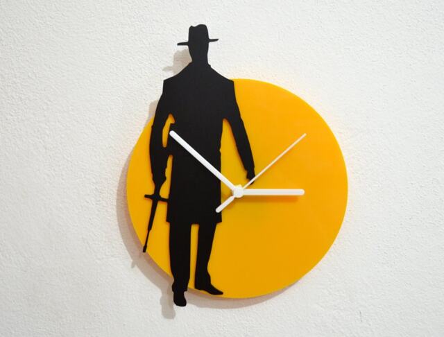 Mafia - Black & Yellow Silhouette Wall Clock - image 1