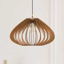 Wooden Pendant Light, Mid Century Warm Oak Chandelier, Dining Room Ceiling Lamp