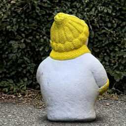 Outdoor Snowman Sculpture Concrete Statue Cement Winter Figurine Persons Decoration Christmas Lover Gift Yard Art - thumbnail 4