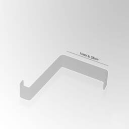 Screen Rug Hanger Kit Adjustable Steel Cable, Metal Hooks - thumbnail 3