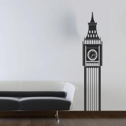 Big Ben Wall Decal - London Clock Tower Vinyl Art - 72In - thumbnail 1