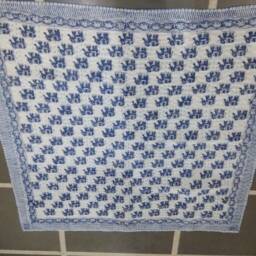 Indian Baby Kantha Quilt, Hand Stitched Cotton Blanket - 40x40/40x60 - thumbnail 4