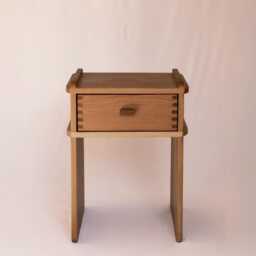 Aroyco Handmade Nightstand Modern Bedside Table in White Oak, Walnut, Ash - thumbnail 2