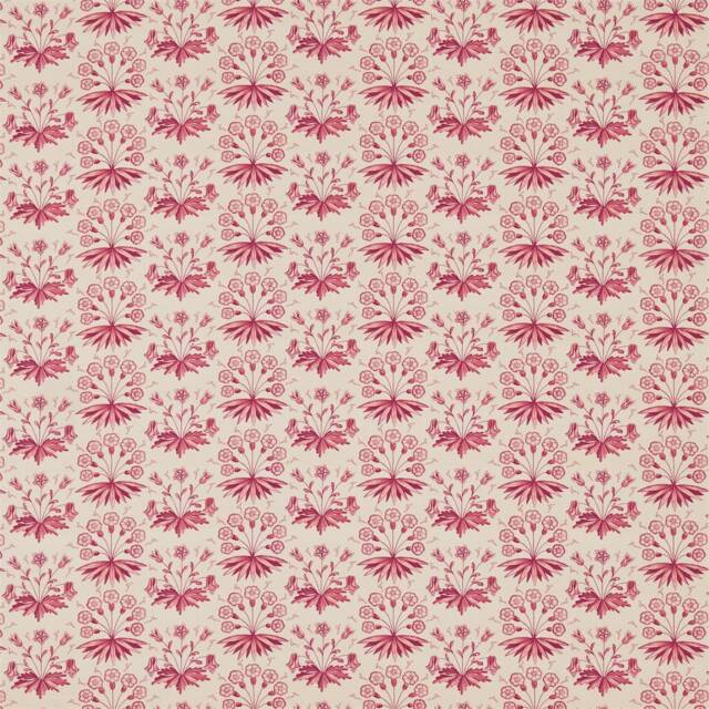 Morris & Co Primrose & Columbine Door Curtain Claret - image 1