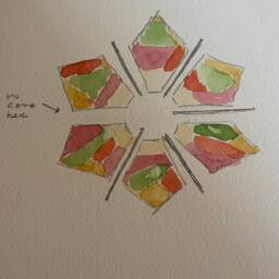 Digital Pattern St. Bartholomew's Star Quilted Christmas Tree Skirt - thumbnail 3