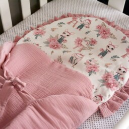 Muslin Baby Sleeping Bag, Newborn Envelope, Sleep Sack, Swaddle, Blanket, Wrap, Swaddle Cloth, Cocoon - thumbnail 2