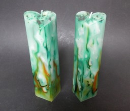 Handmade Candles, Green Candle, Decorative Heart Candle. Valentine's Day Gifts, Wedding Candles - thumbnail 1