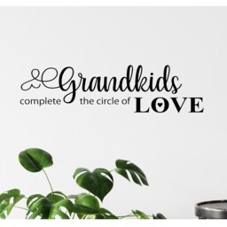 Grandkids Circle Of Love Wall Decal - Family Vinyl Lettering - thumbnail 2