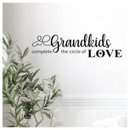 Grandkids Circle Of Love Wall Decal - Family Vinyl Lettering - thumbnail 1