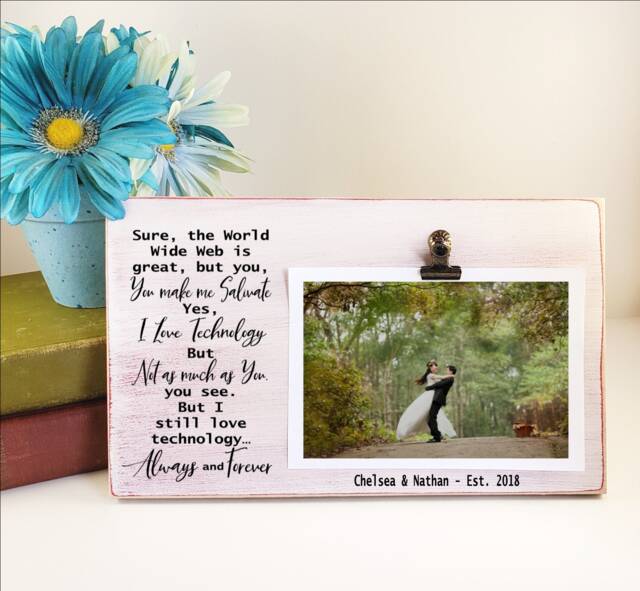 Always & Forever Picture Frame, Personalized Funny Gift, Kip Dynamite Lafawnduh, Anniversary Gift For Him, Boyfriend Valentines Day - image 1