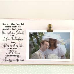 Always & Forever Picture Frame, Personalized Funny Gift, Kip Dynamite Lafawnduh, Anniversary Gift For Him, Boyfriend Valentines Day - thumbnail 3