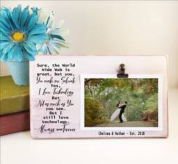 Always & Forever Picture Frame, Personalized Funny Gift, Kip Dynamite Lafawnduh, Anniversary Gift For Him, Boyfriend Valentines Day - thumbnail 1