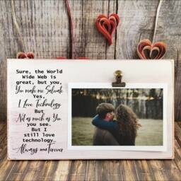 Always & Forever Picture Frame, Personalized Funny Gift, Kip Dynamite Lafawnduh, Anniversary Gift For Him, Boyfriend Valentines Day - thumbnail 2