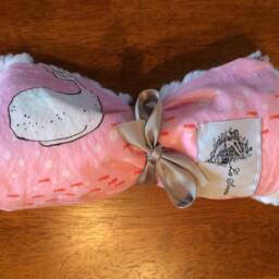 "Mini Pink Mermaid Baby Blanket ""Cassandra" - thumbnail 3