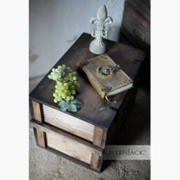 "Wooden Box, Freight Chest, Table, Storage Box ""Bordeaux" - thumbnail 4