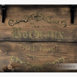 "Wooden Box, Freight Chest, Table, Storage Box ""Bordeaux" - thumbnail 2