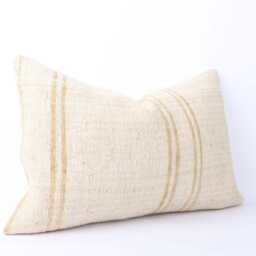 Handwoven Turkish Kilim Pillow Cover 16x24 Lumbar Cushion - thumbnail 3
