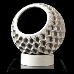 Modern Planter Pot With Tray Hexagon Indoor Plant UK Made - thumbnail 3