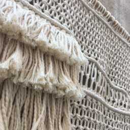 Macrame Wall Hanging, Art Boho Wall Decor, Bedroom Tapestry - thumbnail 3