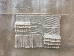 Macrame Wall Hanging, Art Boho Wall Decor, Bedroom Tapestry