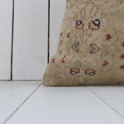 Vintage Turkish Kilim Pillow Cover, Bohemian Cushion - 16x16 - thumbnail 2