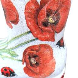 Poppy Plant Pot, Wellie Planter, Rain Boot Gifts, Unique Planters, Pots, Gift For Mum, Pen Holder, Teacher Gifts - thumbnail 2