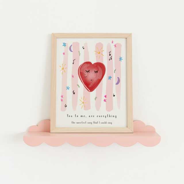 "Personalized Nursery Print ""You To Me Are Everything" - image 1