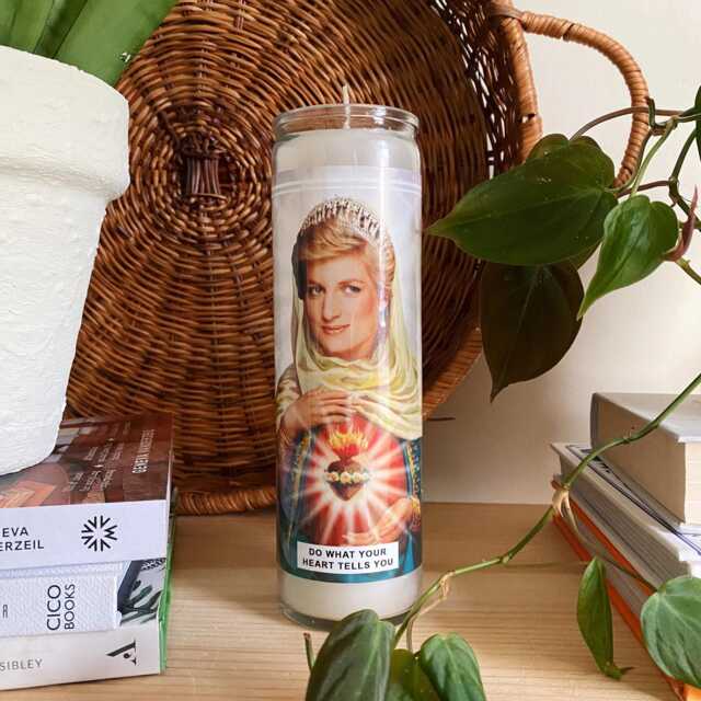 Saint Princess Diana Prayer Candle Scented Soy Wax, 120Hr Burn - image 1