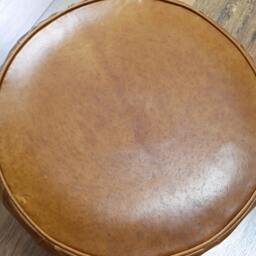 Leather Pouf Vintage Look - thumbnail 3