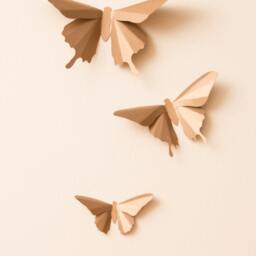 3D Wall Art Bronze Butterflies Apartment Decor, College Dorm Girl - thumbnail 2
