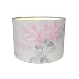 Lampshades in Laura Ashley Honeysuckle Trail Cyclamen Pink Fabric Handmade Various Sizes - thumbnail 2