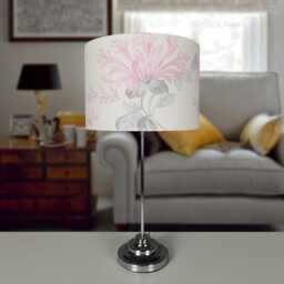 Lampshades in Laura Ashley Honeysuckle Trail Cyclamen Pink Fabric Handmade Various Sizes - thumbnail 3