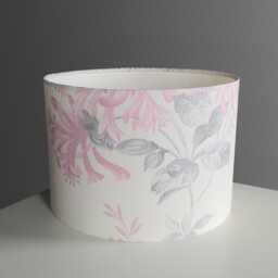 Lampshades in Laura Ashley Honeysuckle Trail Cyclamen Pink Fabric Handmade Various Sizes - thumbnail 4