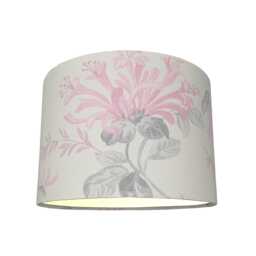 Lampshades in Laura Ashley Honeysuckle Trail Cyclamen Pink Fabric Handmade Various Sizes - thumbnail 1