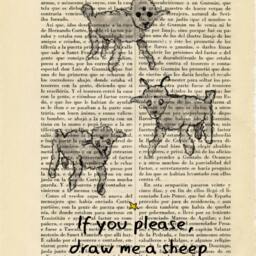 The Little Prince Three Sheeps - Vintage Dictionary Page Art Print Whimsical Saint Exup??ry Quote If You Please, Draw Me A Sheep - 47-N??26 - thumbnail 2