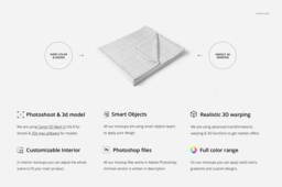 Fleece Baby Blanket Mockup Set Custom Design Template - Photoshop .psd - thumbnail 1