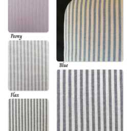 Scalloped Headboard Choice Of Fittings & Coast Stripe Fabrics - thumbnail 3