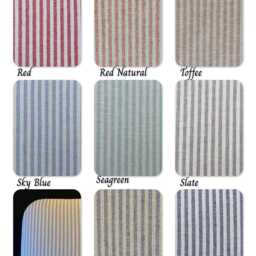 Scalloped Headboard Choice Of Fittings & Coast Stripe Fabrics - thumbnail 2