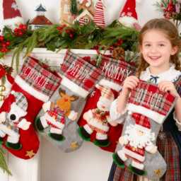Personalized 3D Christmas Stockings, 2025 Custom Knitted Stocking, Embroidered Holiday Decor, Stockings, Christmas Decor - thumbnail 2