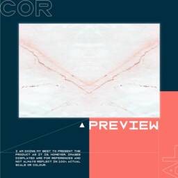 Pale Pink Shine Creamy Marble Patern Vinyl Mat, Gray Linoleum Rug, Floor PVC Area Art Mat - thumbnail 2