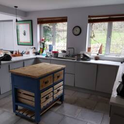 Mini Kitchen Island With Vegetable Crates - thumbnail 2