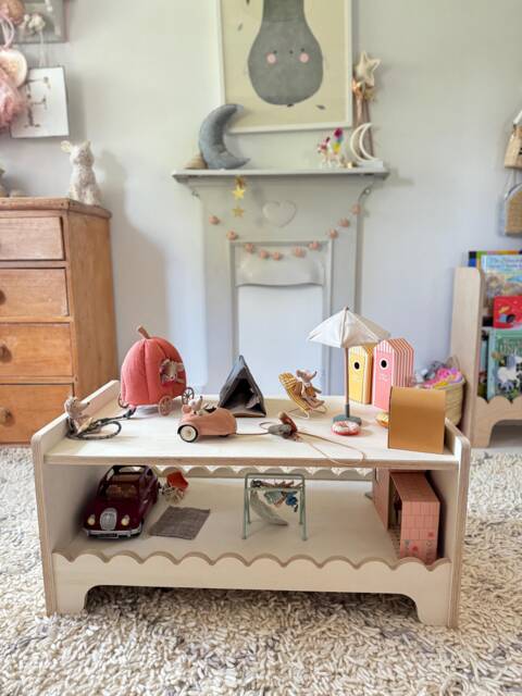 Montessori Children's Play Table - Scallop Design, Medium - image 1