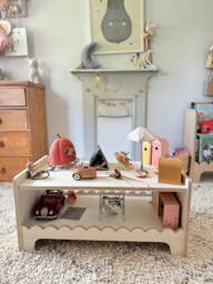 Montessori Children's Play Table - Scallop Design, Medium - thumbnail 1