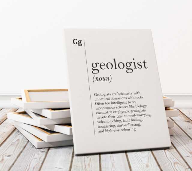 Geologist Canvas Art Definition Print Gift For Geology Student Coworker Dictionary Scandinavian Home Decor Wall - image 1