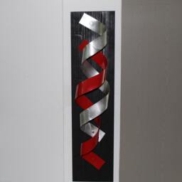 Red O Modern Abstract Wood Aluminum Art Wall Sculpture 80 cm Sculpture En M??tal Escultura Metal Metallinen Veistos - thumbnail 3
