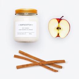 Spiced Apple Scented Candle Hopscotch Home Decor Soy Perfect Gift For Her, Wedding Gift, Mum Or Thank You - thumbnail 1