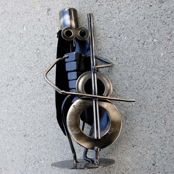 Me. Hopper Cellist Metal Sculpture Ornament - image 1