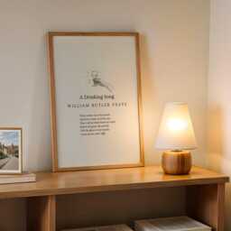 A Drinking Song Poem By W.b. Yeats Wall Art Print Minimalist Poetry Poster - thumbnail 3