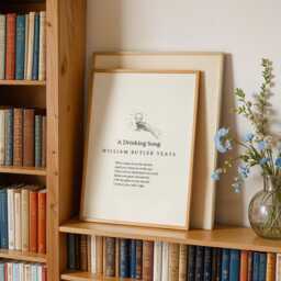 A Drinking Song Poem By W.b. Yeats Wall Art Print Minimalist Poetry Poster - thumbnail 2
